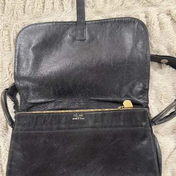 Vintage Céline Triomphe Maillon Leather Crossbody - Picture 9 of 15
